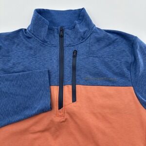 Vineyard Vines On-The-Go Shep Shirt Men's Quarter Zip Gray Performance Size L